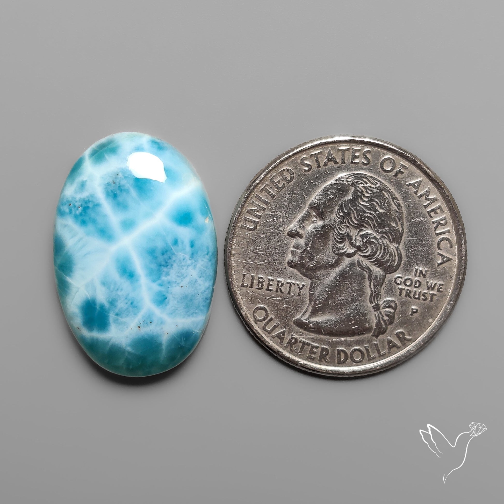 Larimar Cabochon AAA Grade