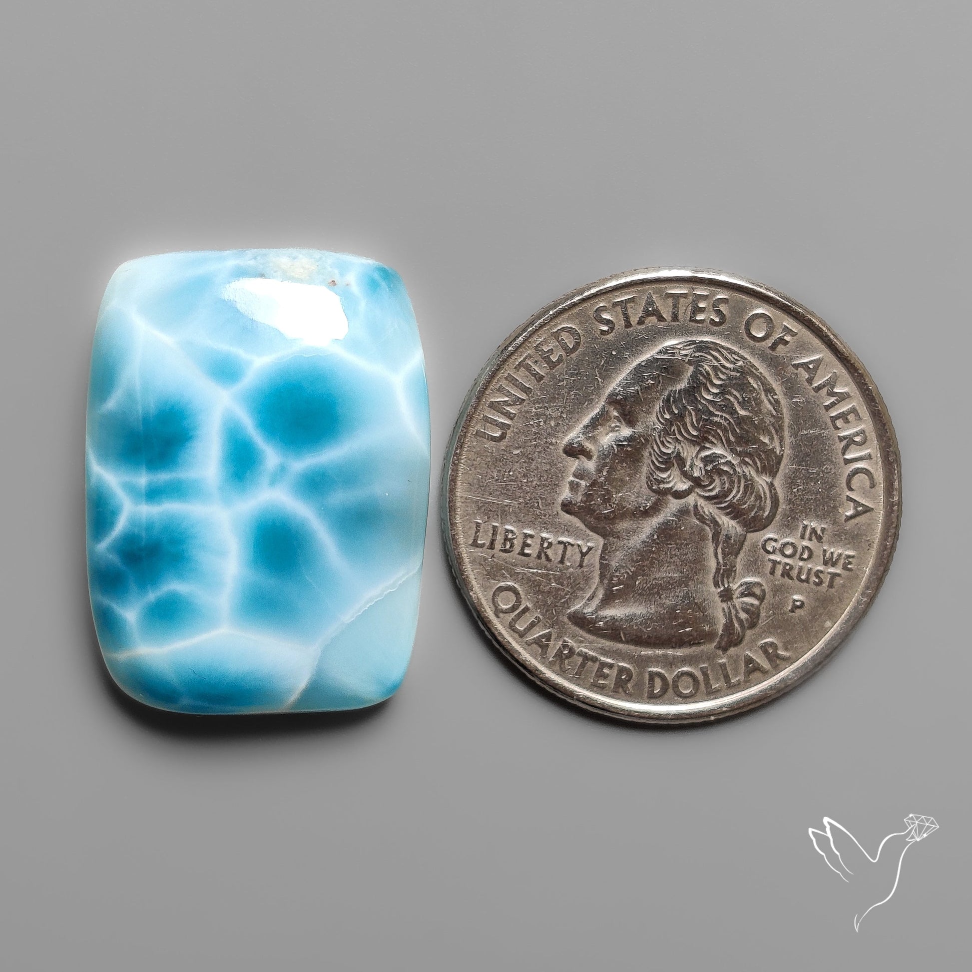 Larimar Cabochon AAA Grade
