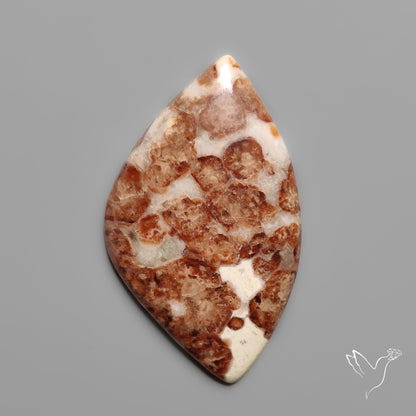 Garnet In Limestone Cabochon