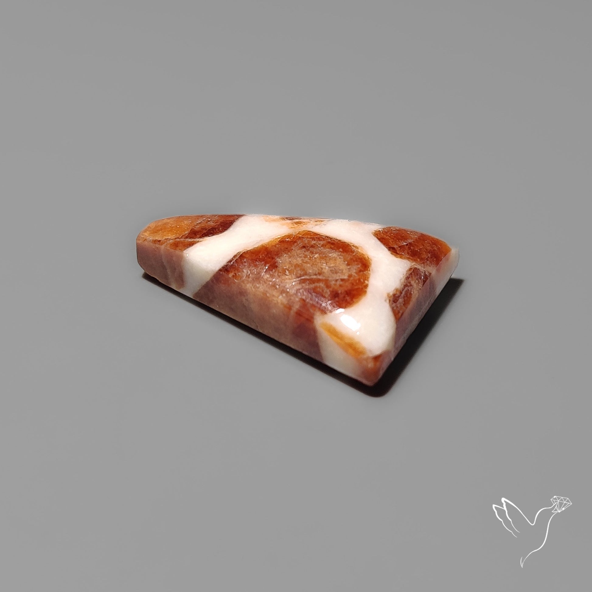 Garnet In Limestone Cabochon