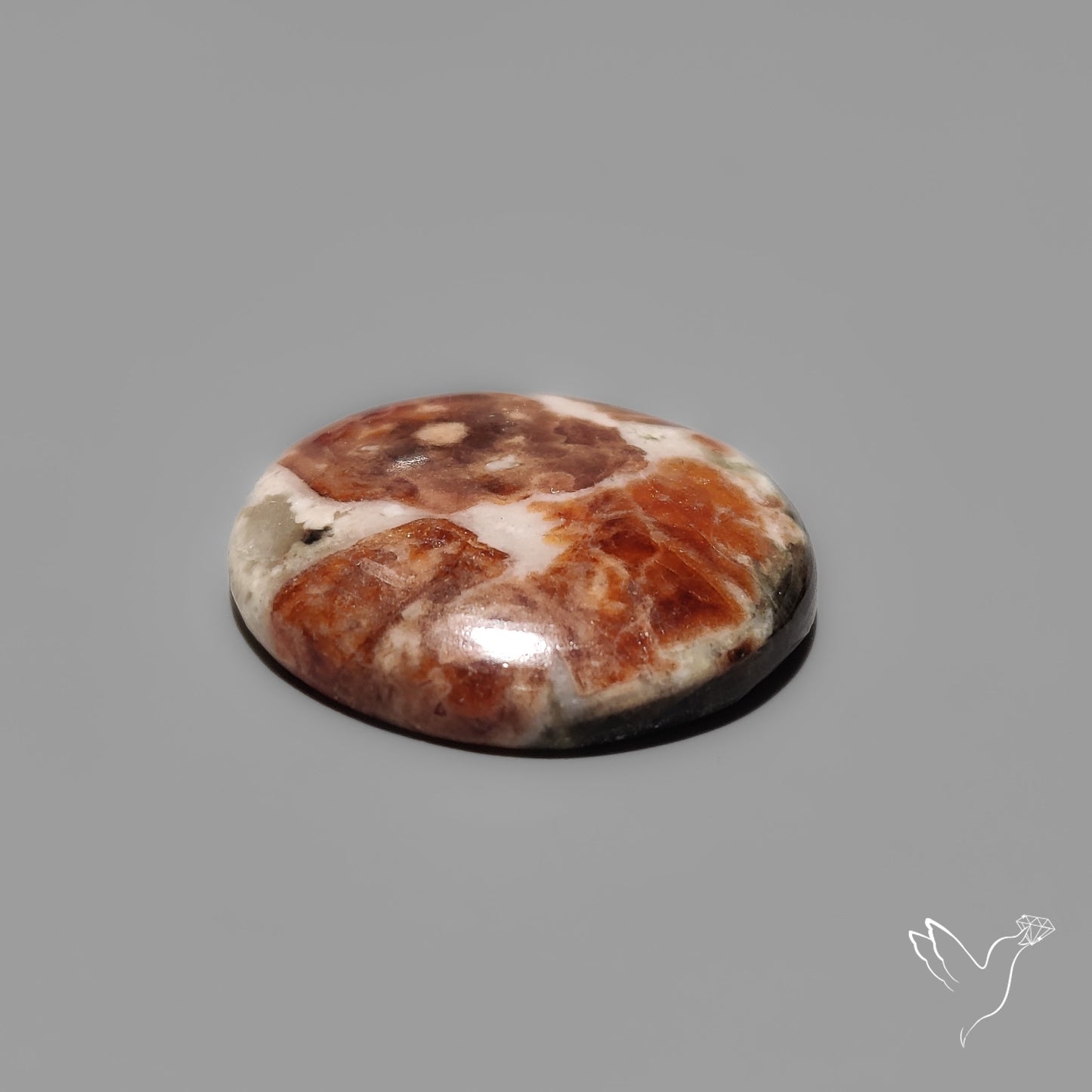 Garnet In Limestone Cabochon