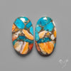 Spiny Oyster Mohave Turquoise Pair