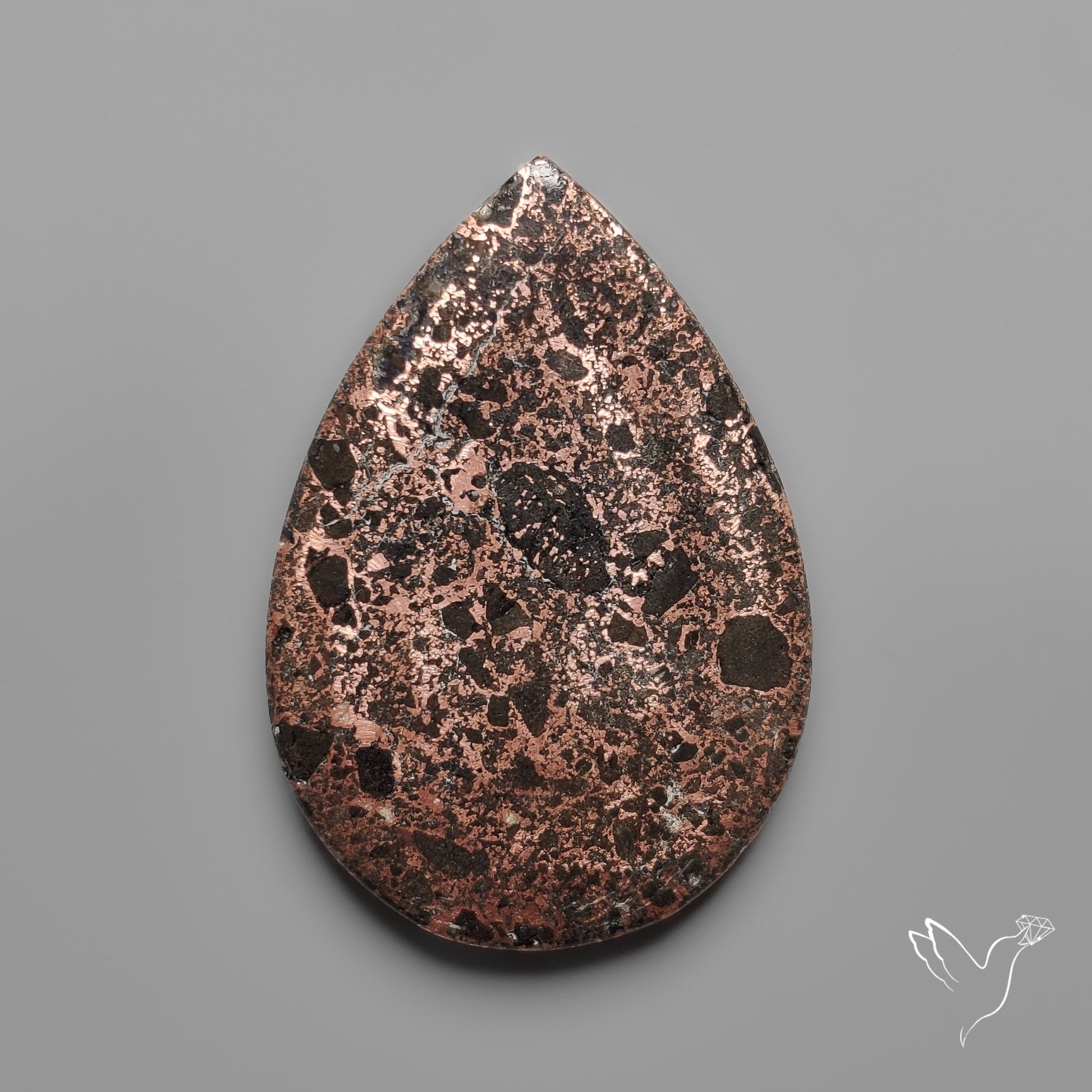 Native Copper In Basalt Cabochon