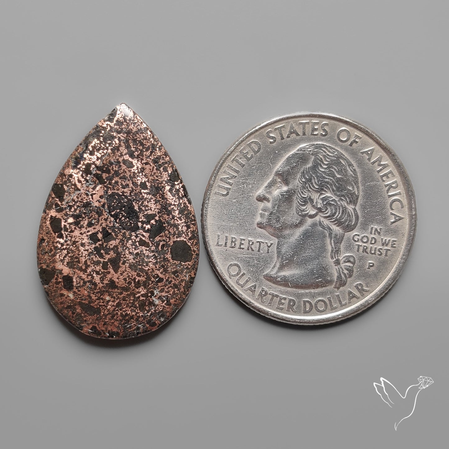 Native Copper In Basalt Cabochon
