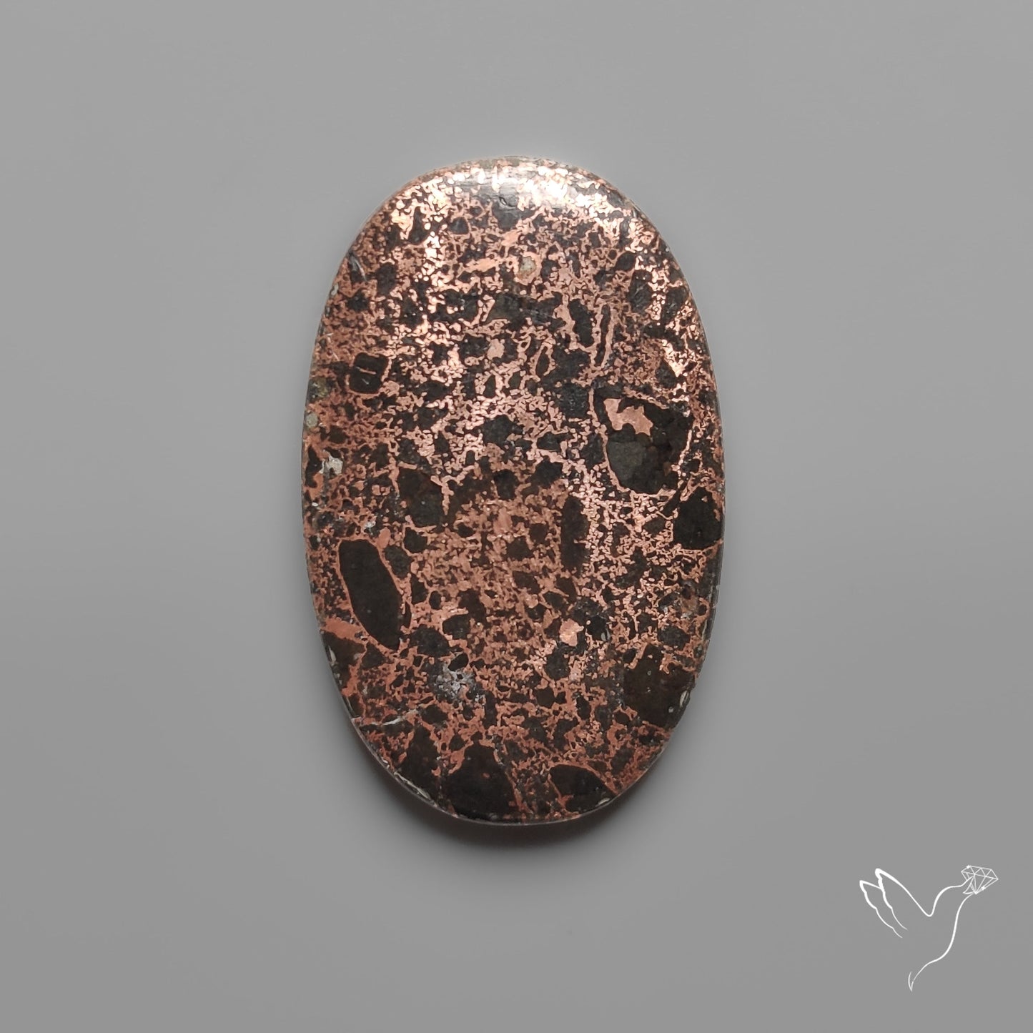 Native Copper In Basalt Cabochon
