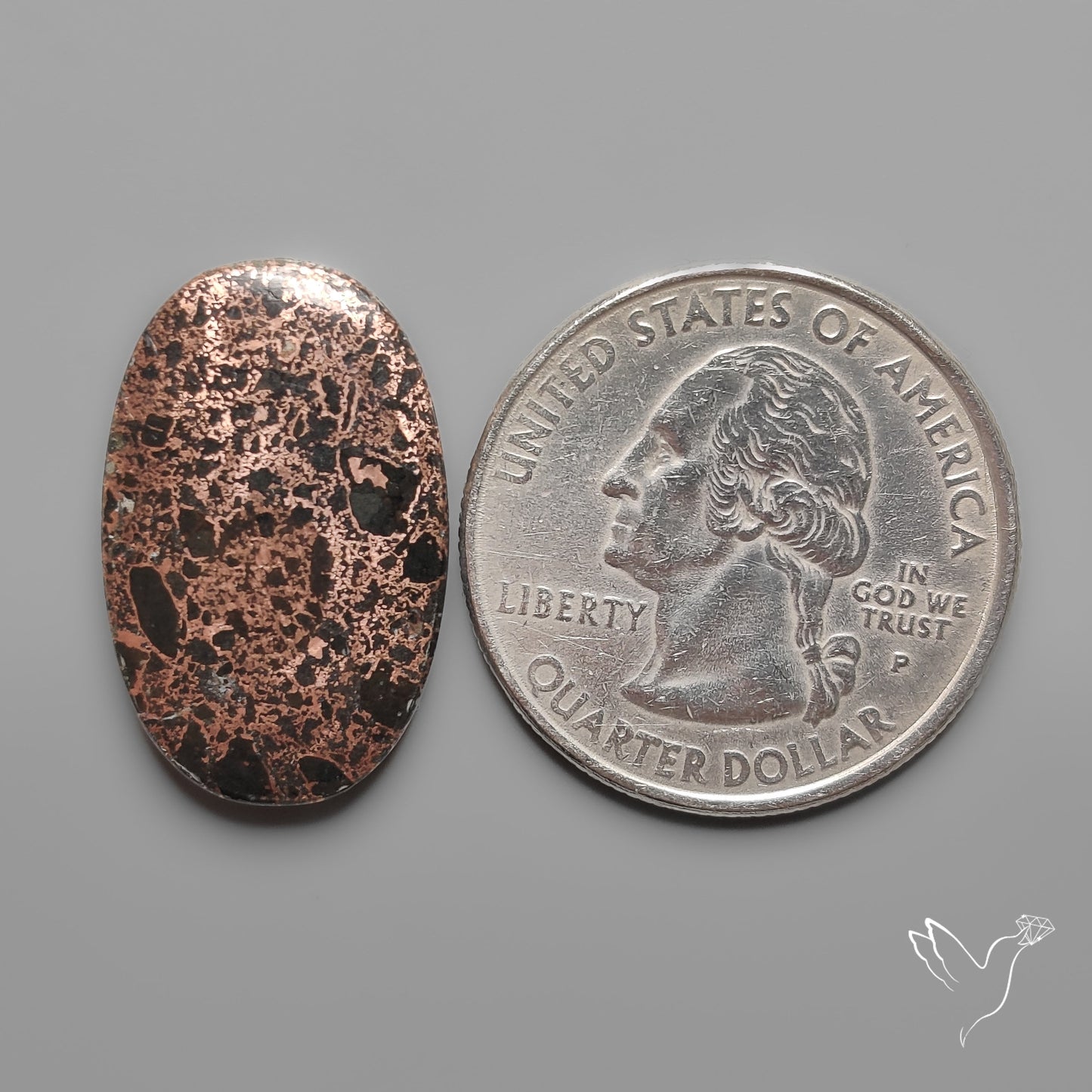 Native Copper In Basalt Cabochon