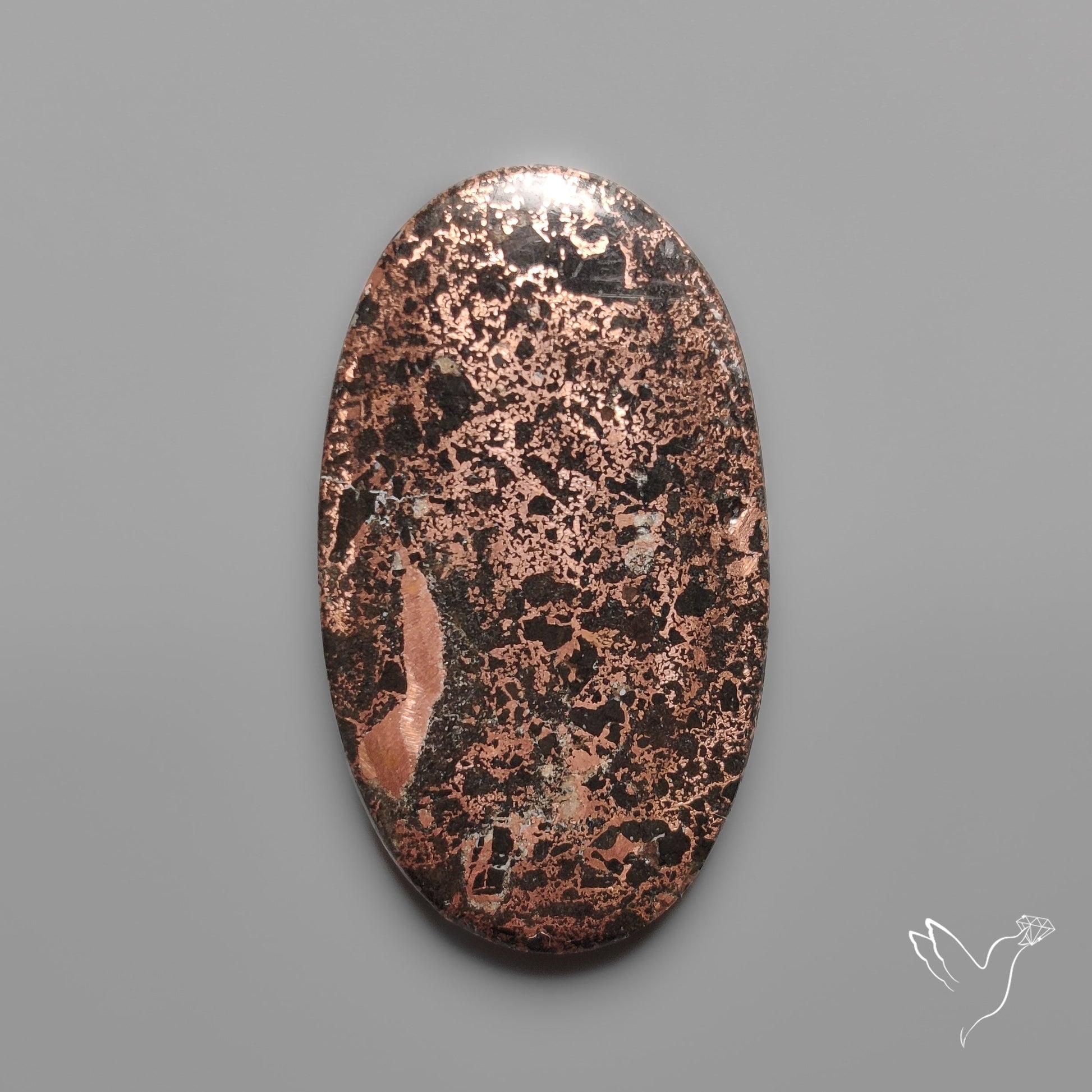Native Copper In Basalt Cabochon