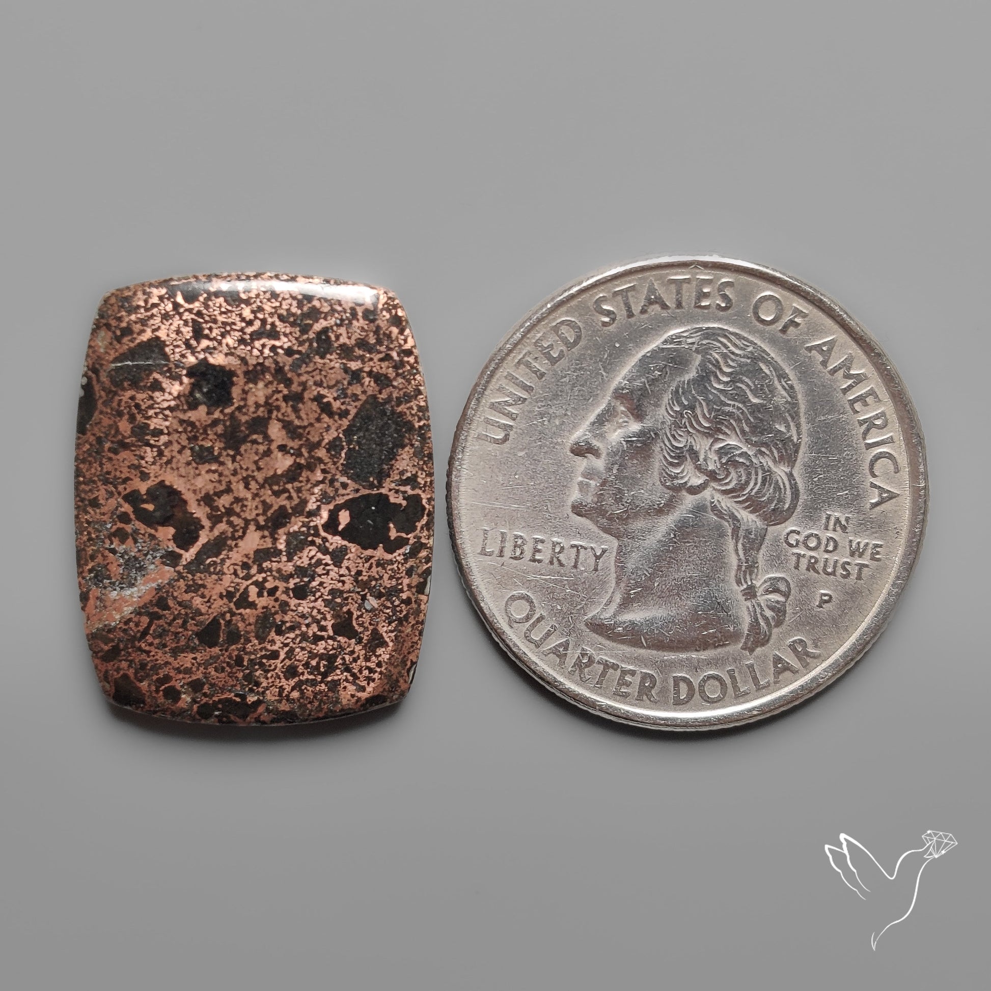 Native Copper In Basalt Cabochon