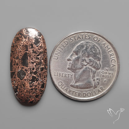 Native Copper In Basalt Cabochon