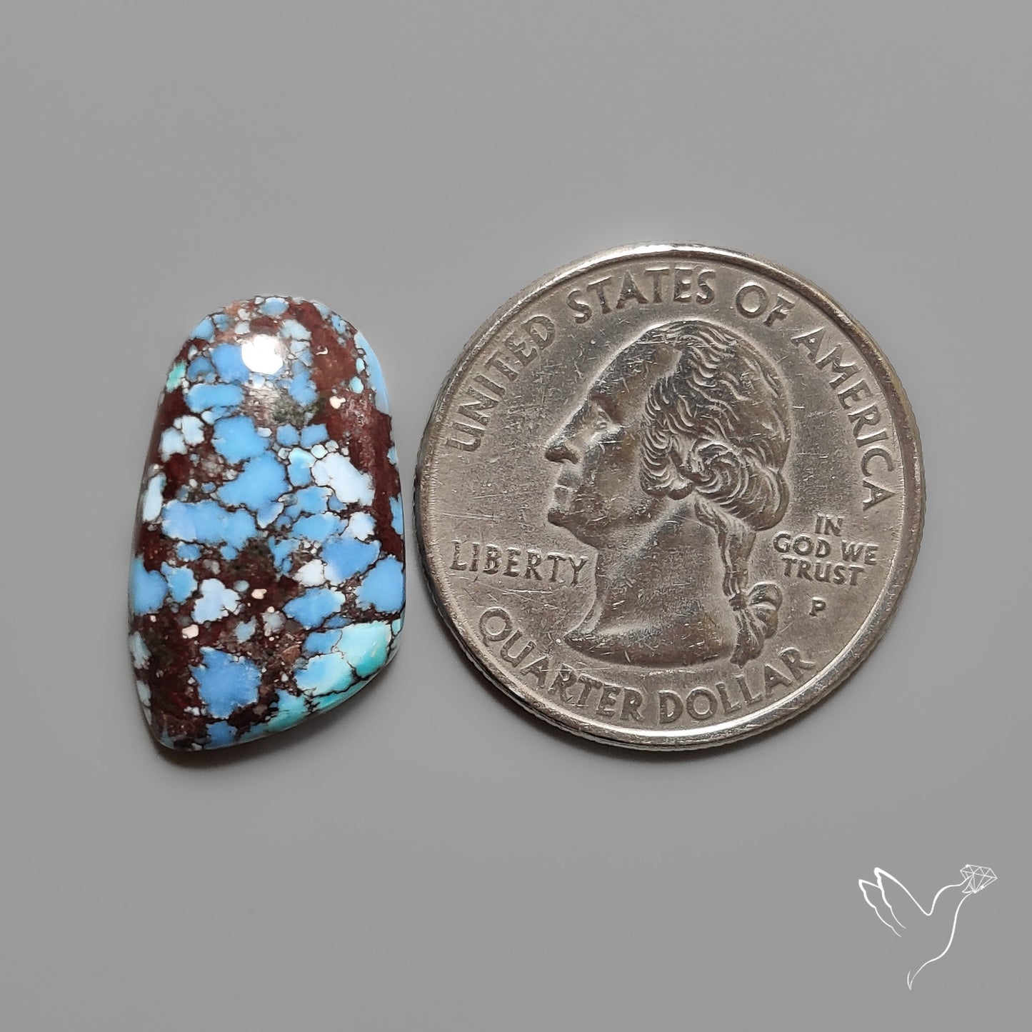 Golden Hill Turquoise Cabochon Rare