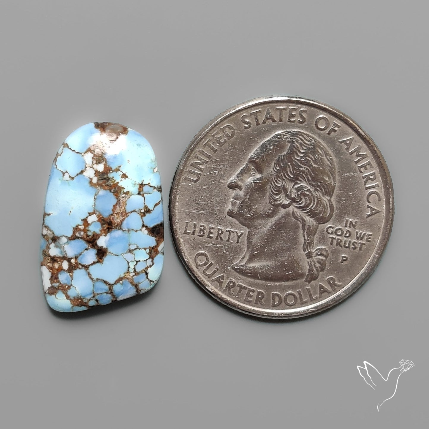 Golden Hill Turquoise Cabochon Rare