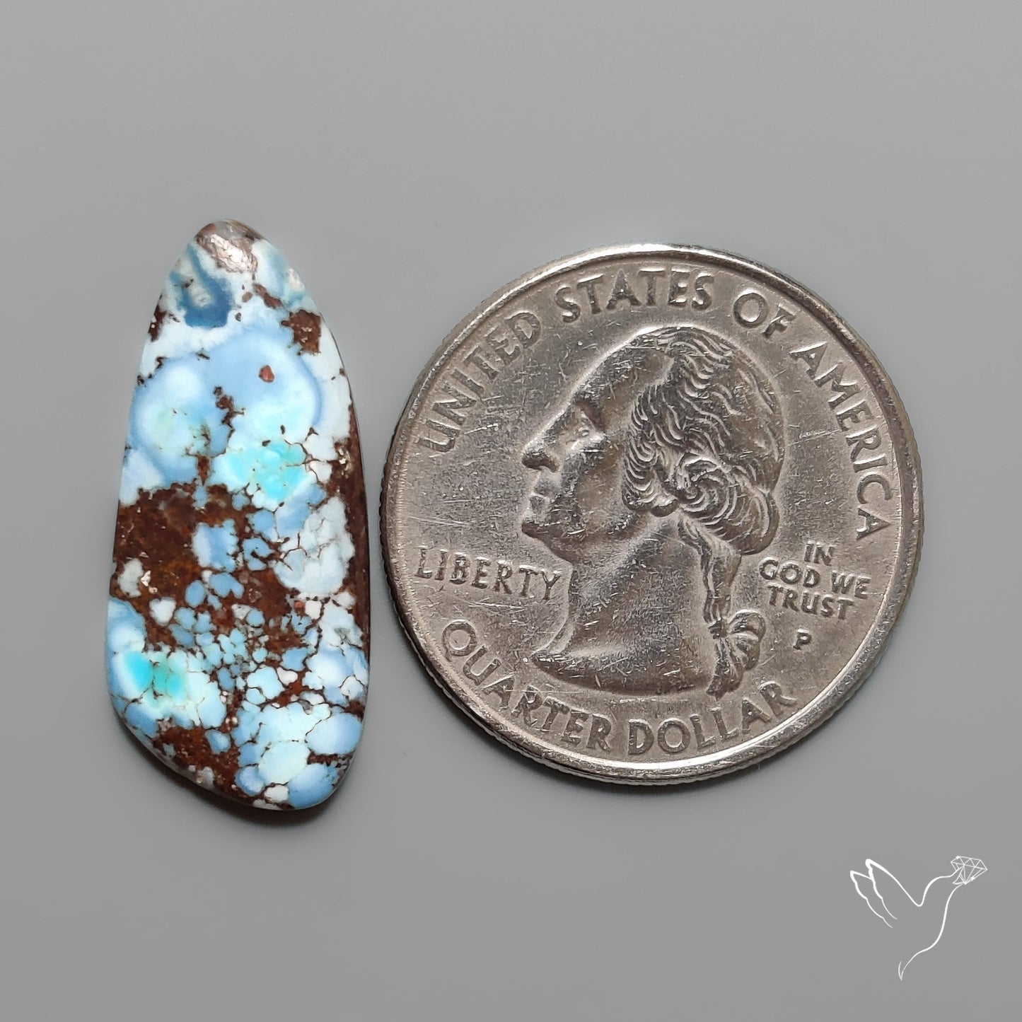 Golden Hill Turquoise Cabochon Rare