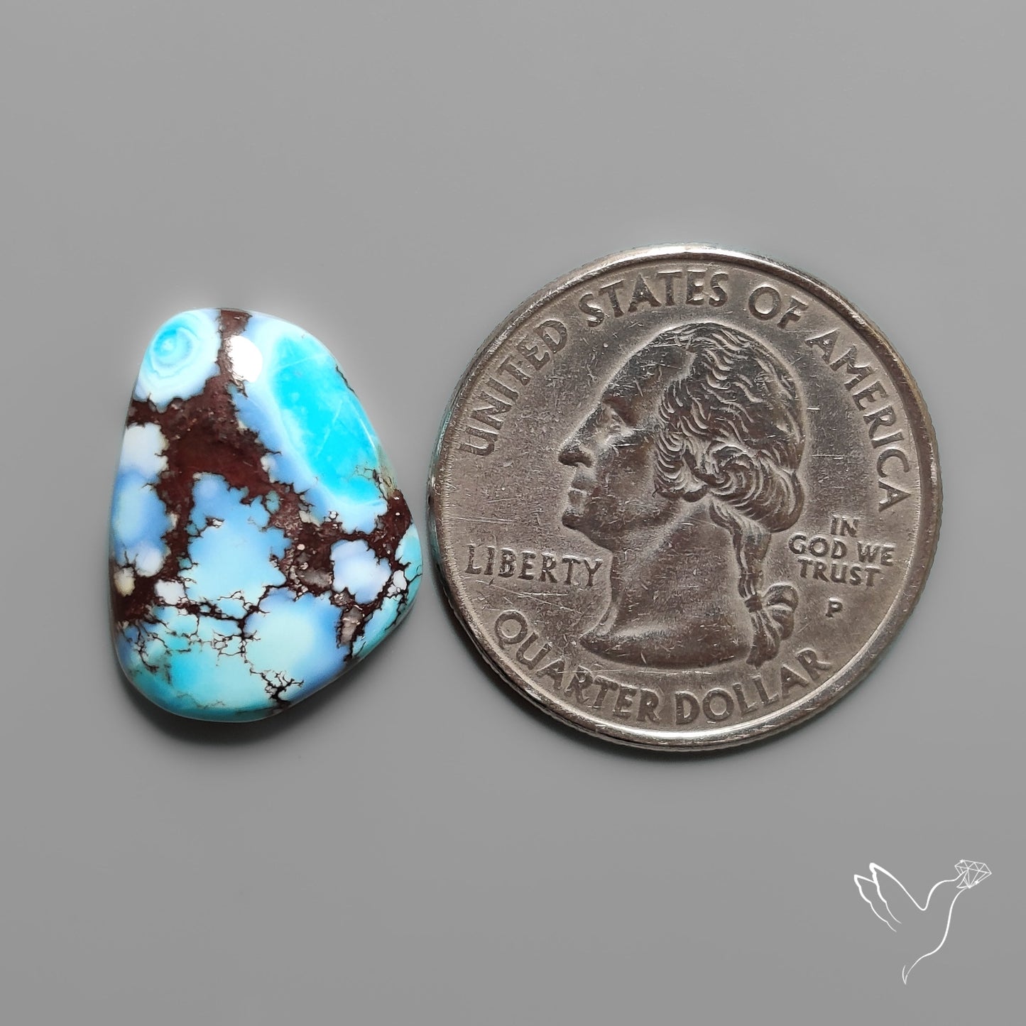 Golden Hill Turquoise Cabochon Rare