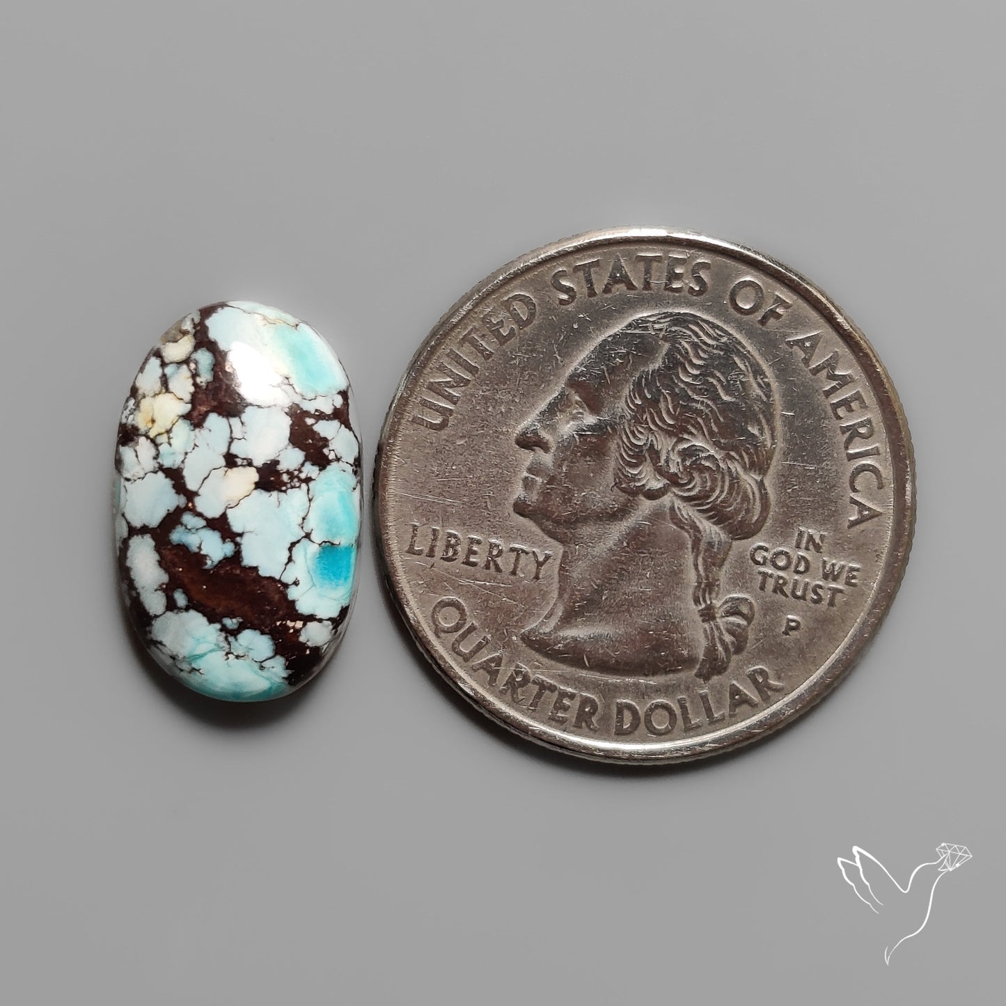 Golden Hill Turquoise Cabochon Rare