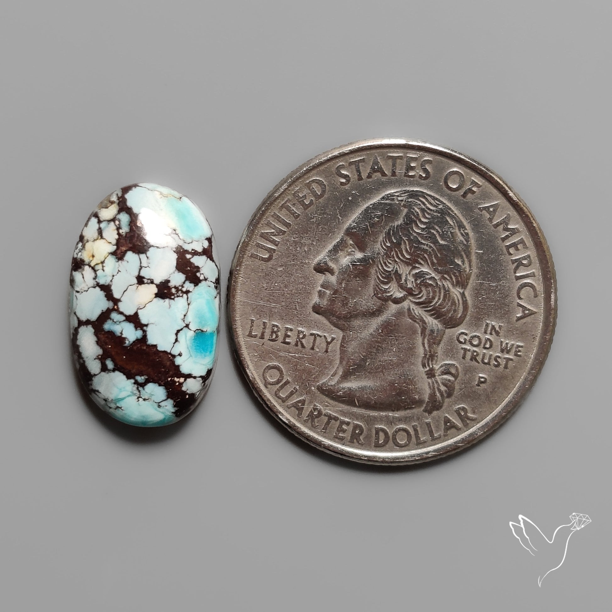 Golden Hill Turquoise Cabochon Rare