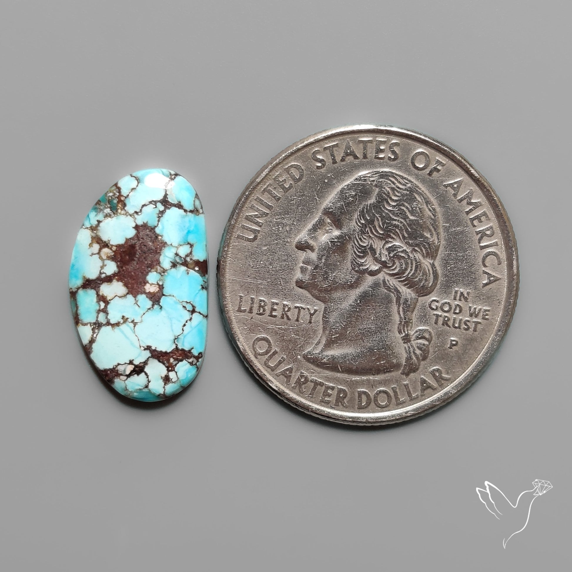 Golden Hill Turquoise Cabochon Rare