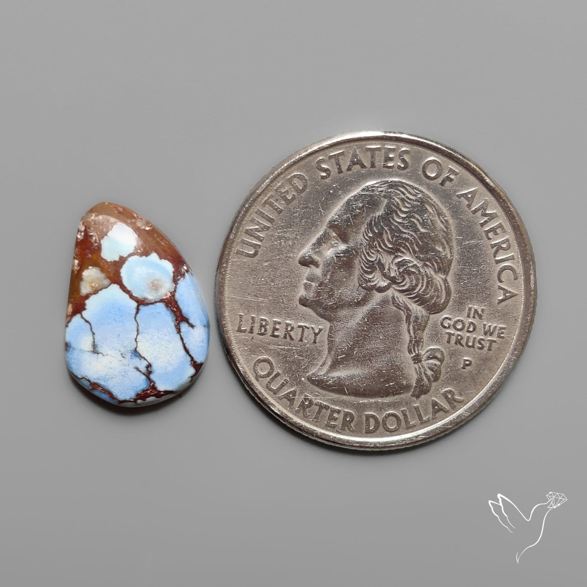 Golden Hill Turquoise Cabochon Rare