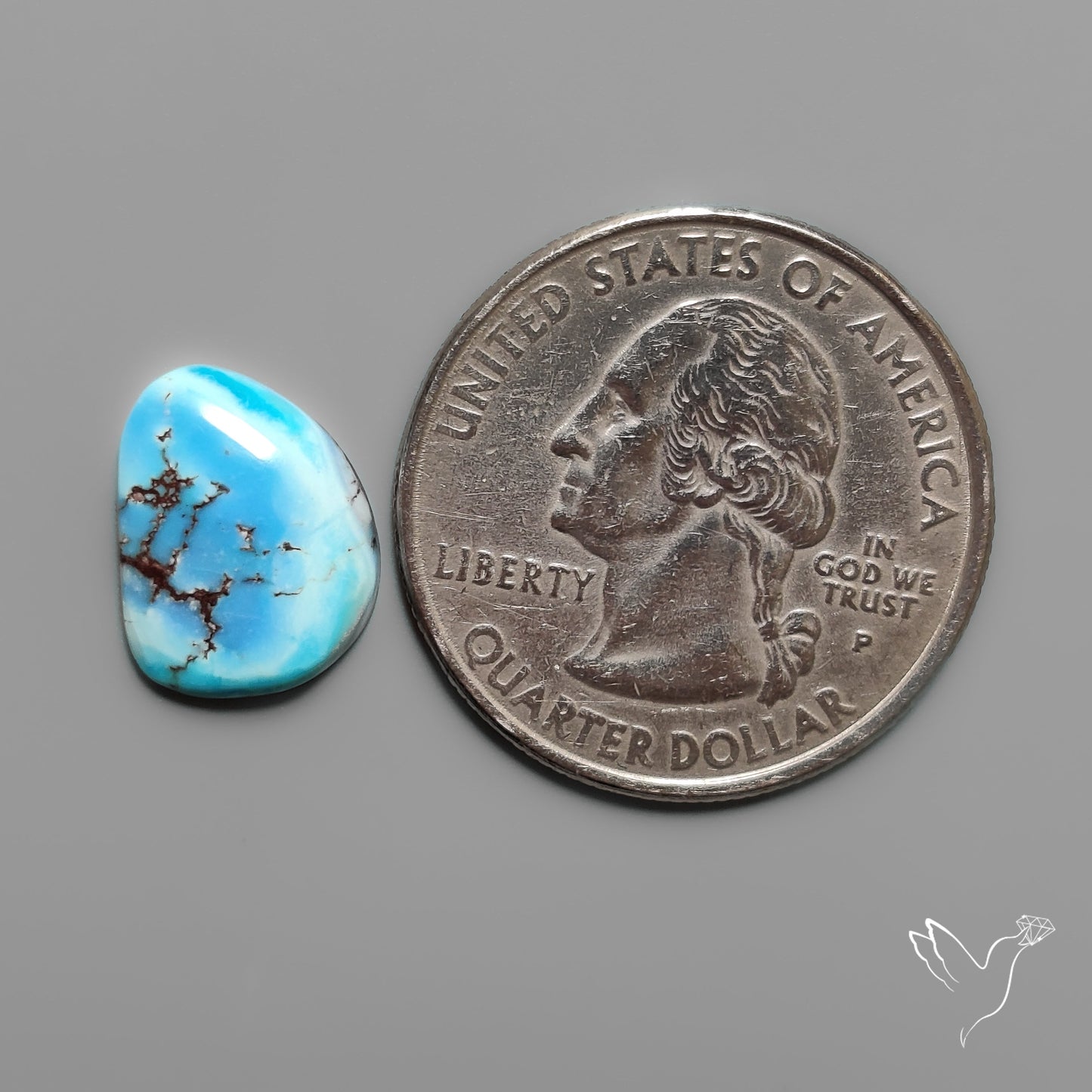 Golden Hill Turquoise Cabochon Rare