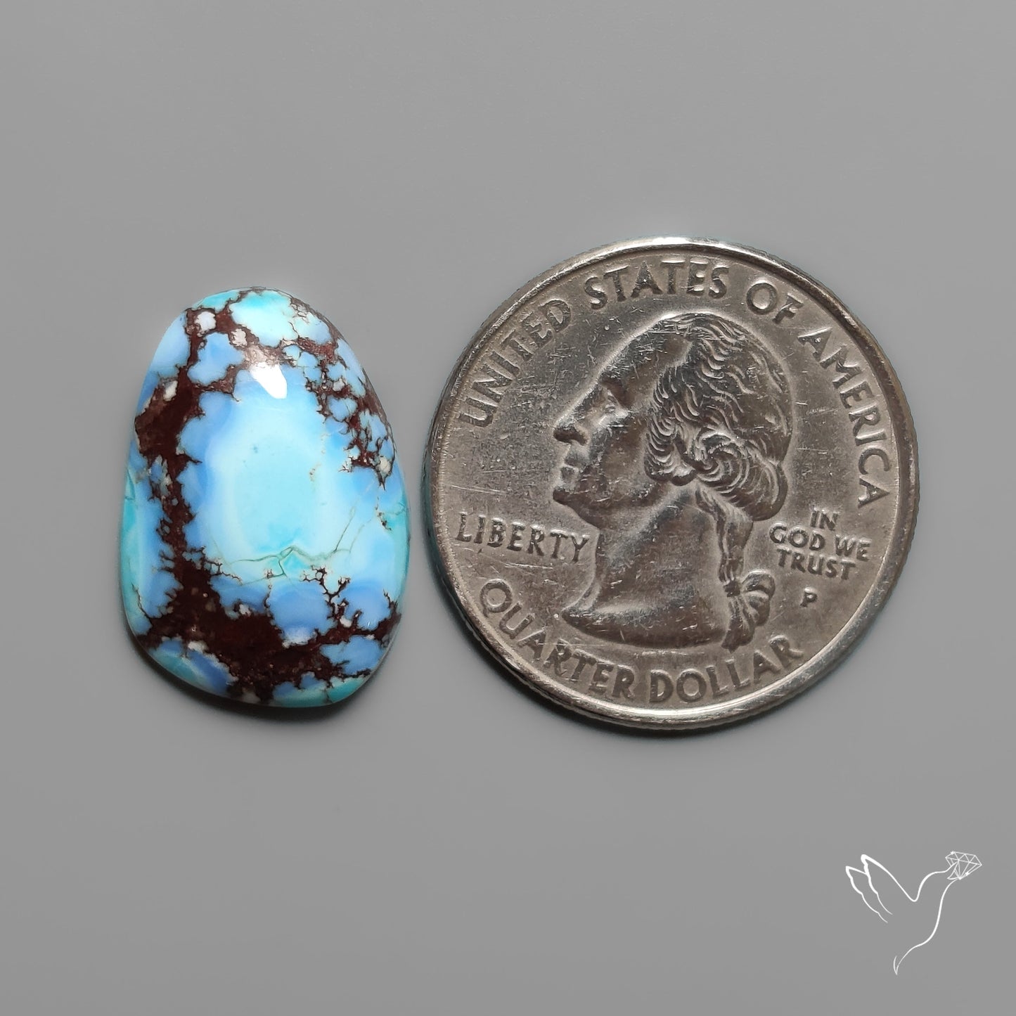 Golden Hill Turquoise Cabochon Rare