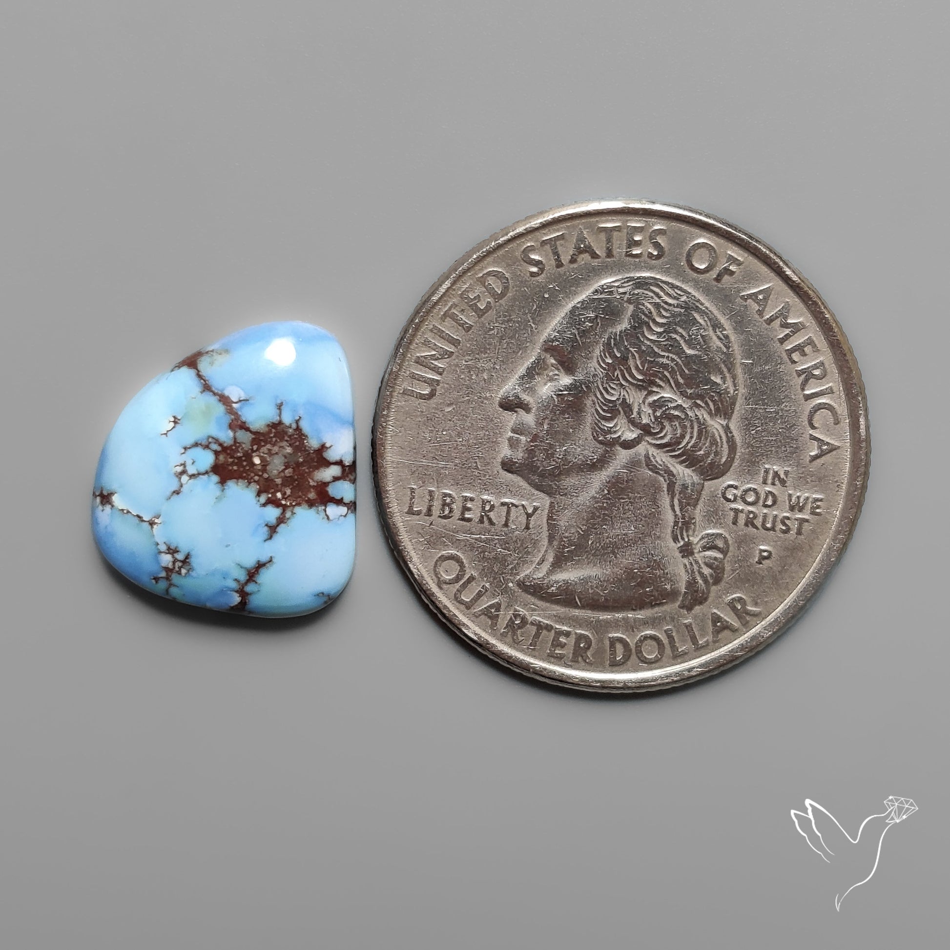 Golden Hill Turquoise Cabochon Rare