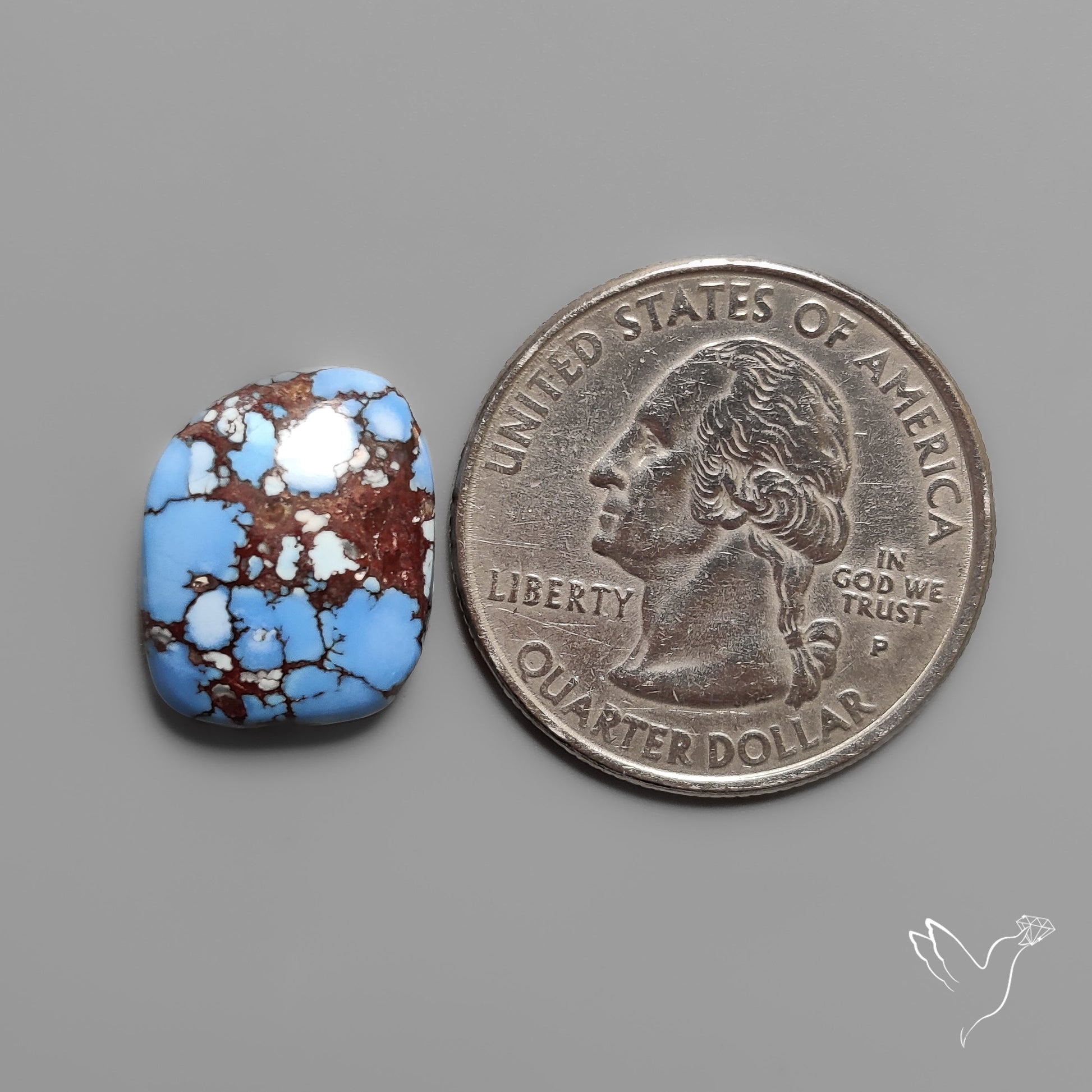 Golden Hill Turquoise Cabochon Rare