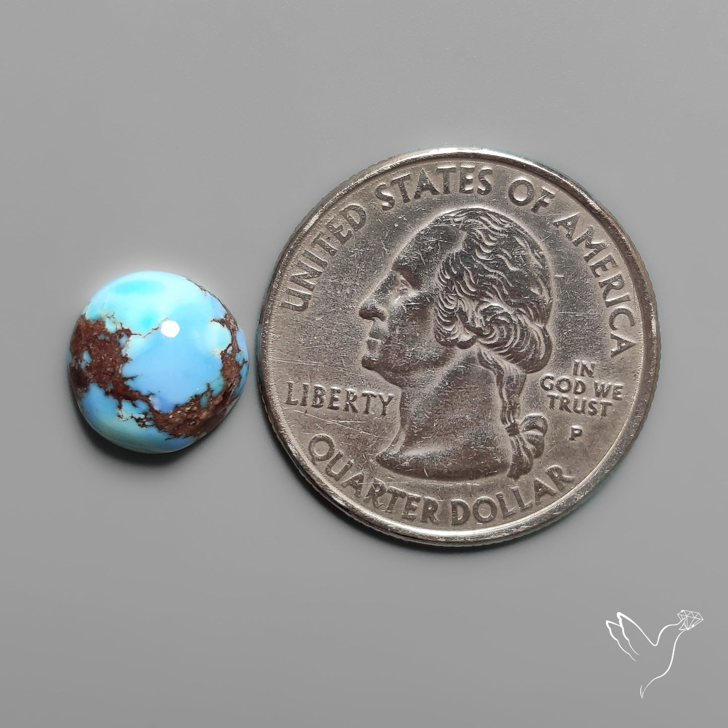 Golden Hill Turquoise Cabochon Rare