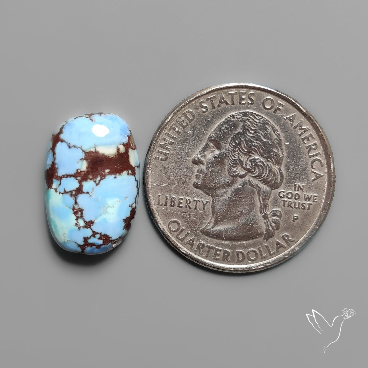 Golden Hill Turquoise Cabochon Rare