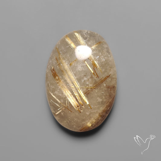 Golden Rutilated Quartz Cabochon