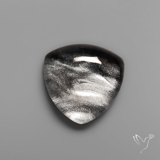 Silversheen Obsidian With Himalayan Quartz Doublet
