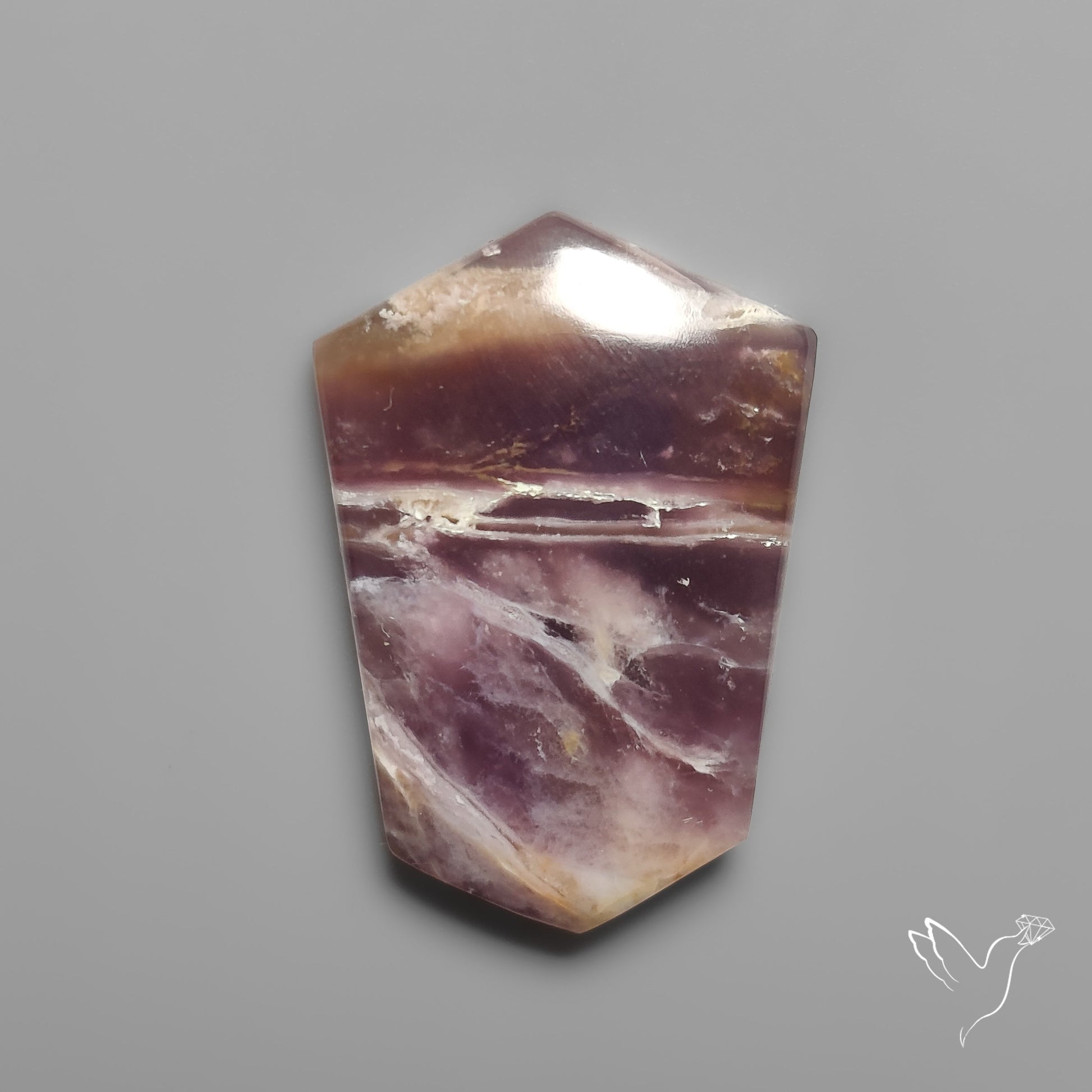 Purple Java Chalcedony Cabochon