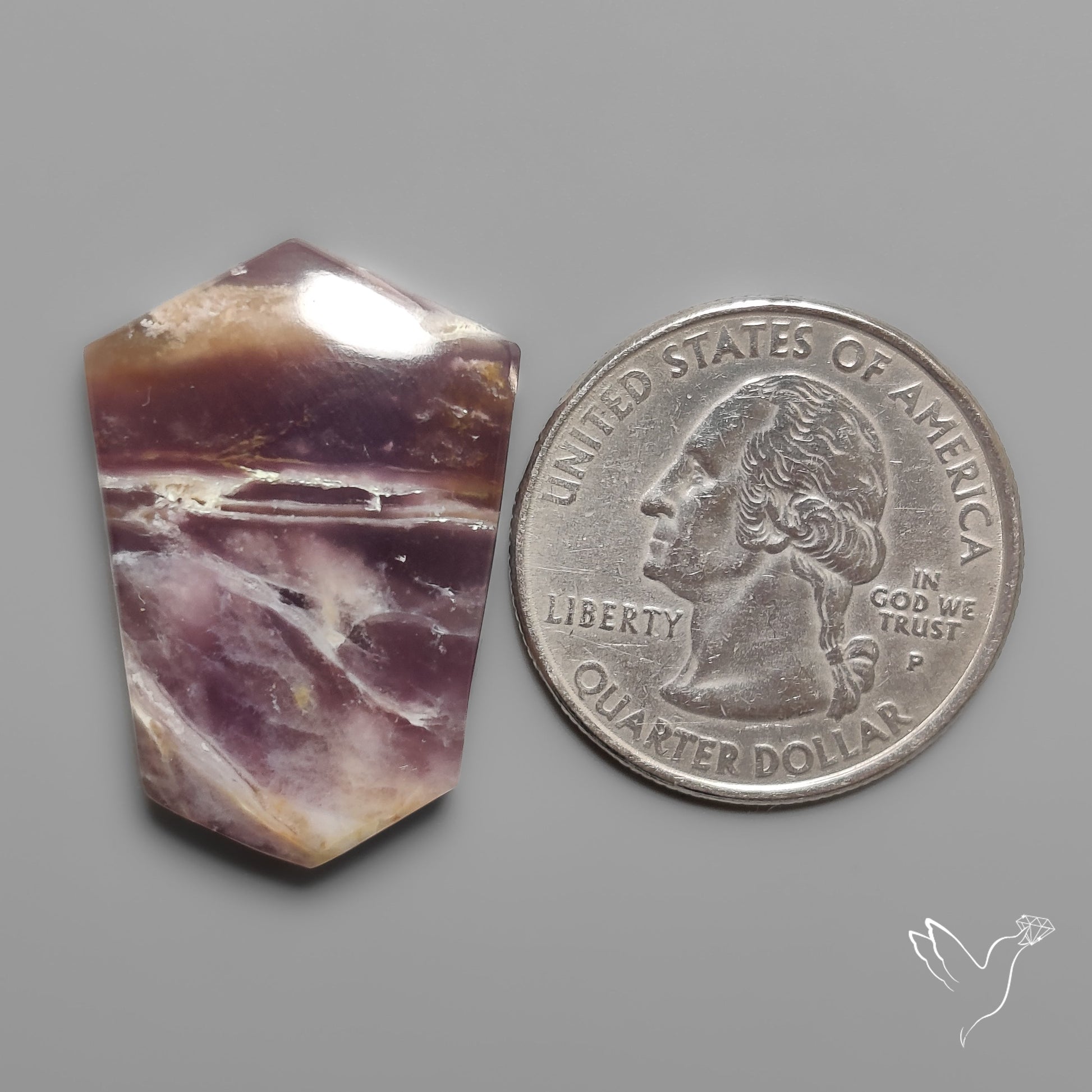 Purple Java Chalcedony Cabochon