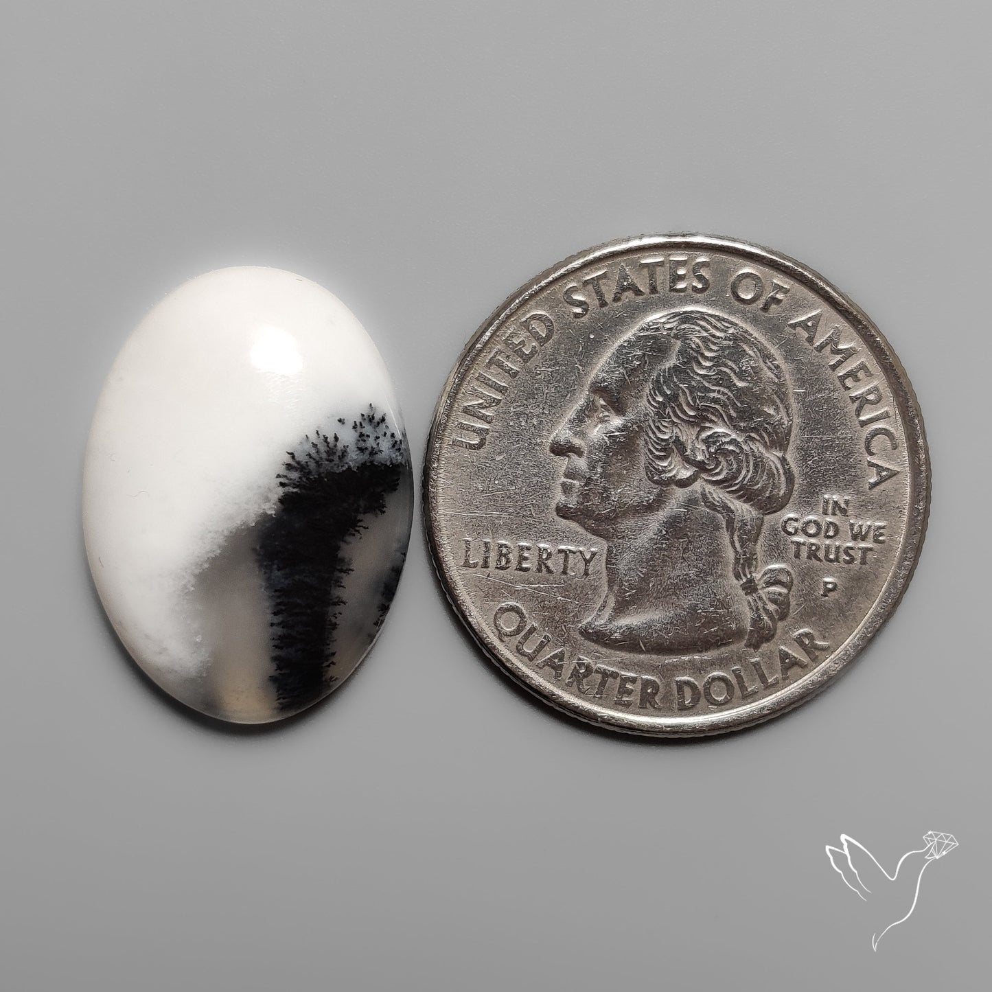 Dendritic Opal Cabochon