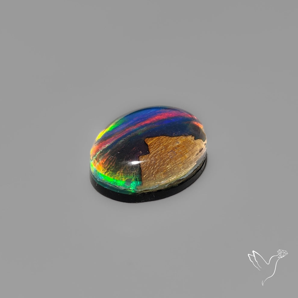 Aurora Opal | Mountain Inlay Aurora Opal Doublet (16X12X5 mm ...