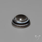 Tuxedo Black Banded Agate Eye Cabochon