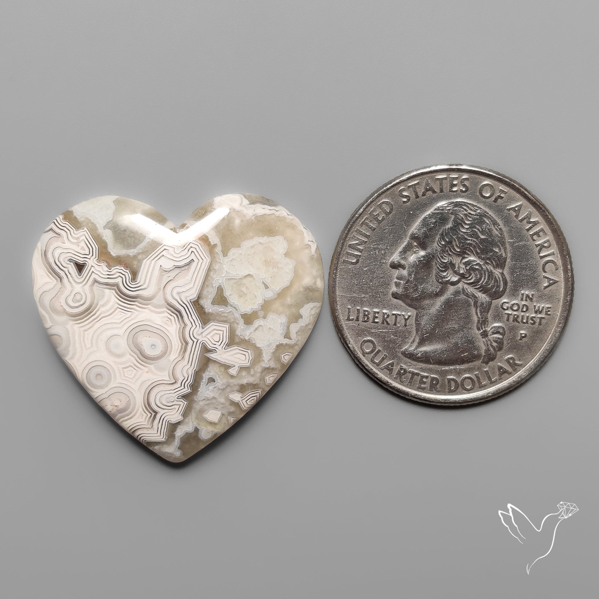 Crazylace Agate Heart