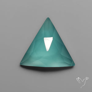 Rose Cut Aqua Chalcedony