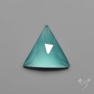 Rose Cut Aqua Chalcedony