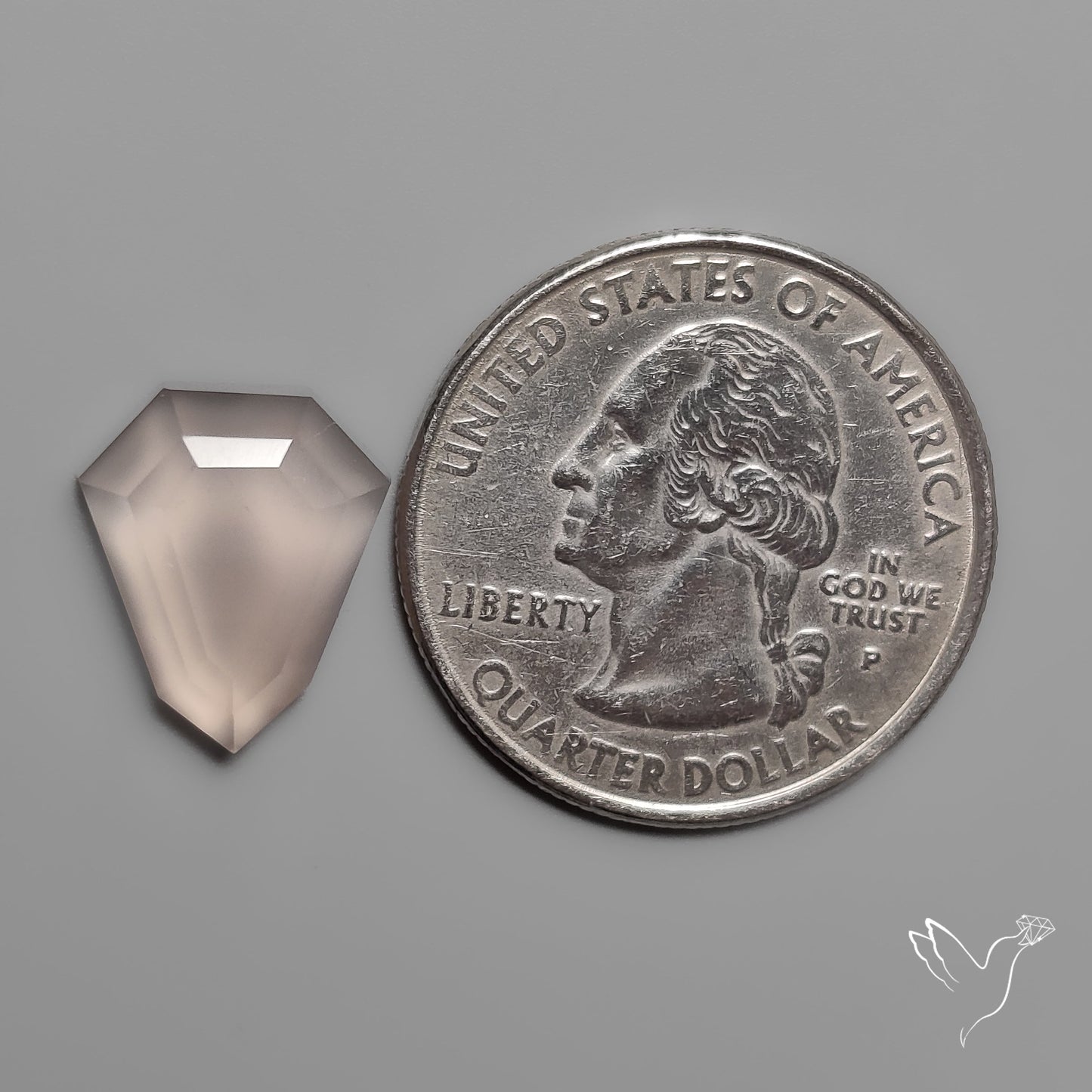 Step Cut Rose Quartz