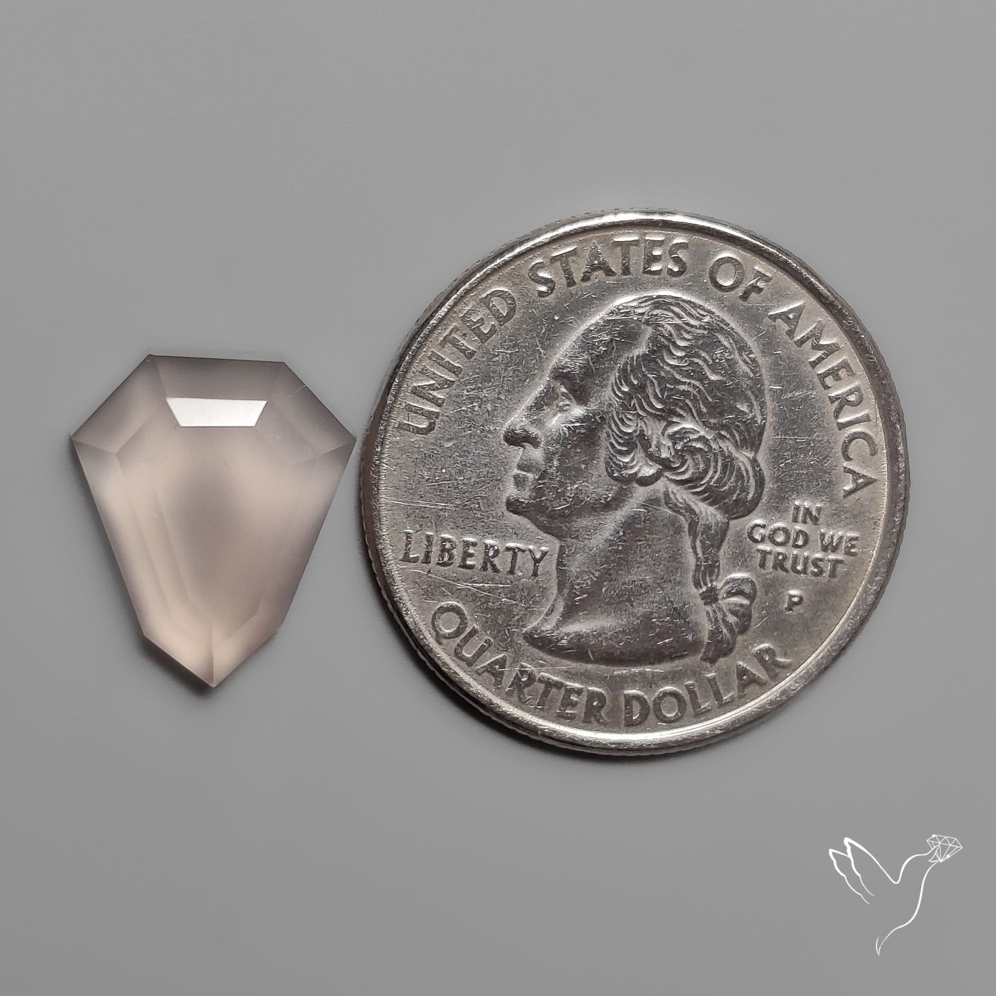 Step Cut Rose Quartz
