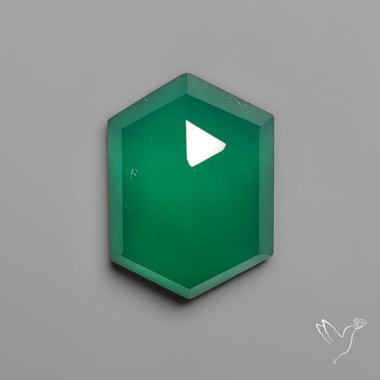 Step Cut Zimbabwe Chrome Chalcedony