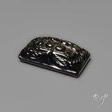 Silversheen Obsidian Mughal Carving