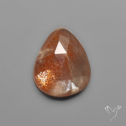 Rose Cut Sunstone with Moonstone Inclusion