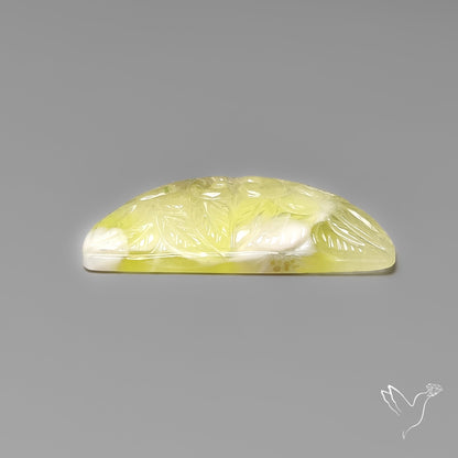 Australian Prehnite Mughal Carving