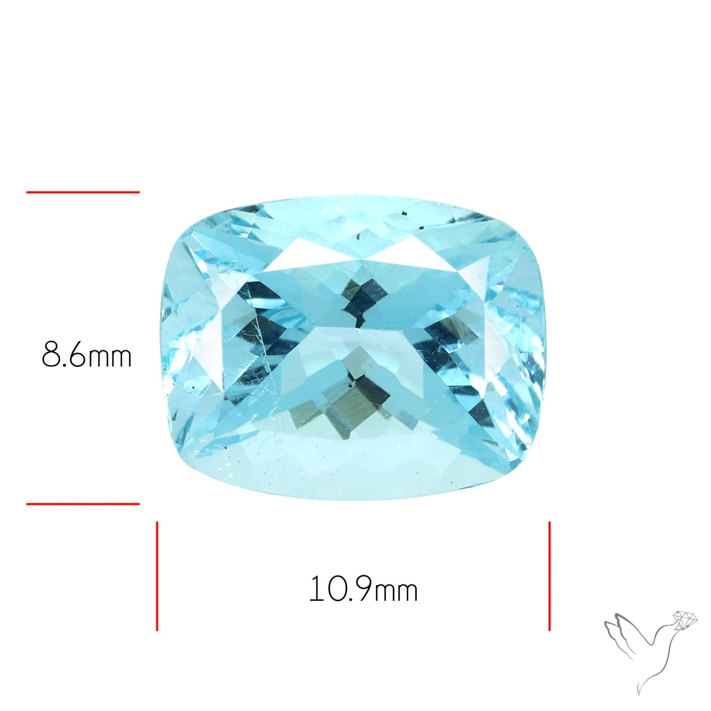 High Grade Aquamarine Faceted Fine Gemstone