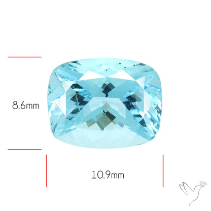 High Grade Aquamarine Faceted Fine Gemstone