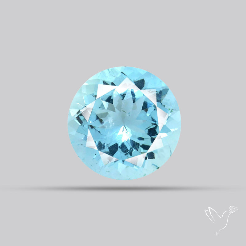 High Grade Aquamarine Faceted Fine Gemstone