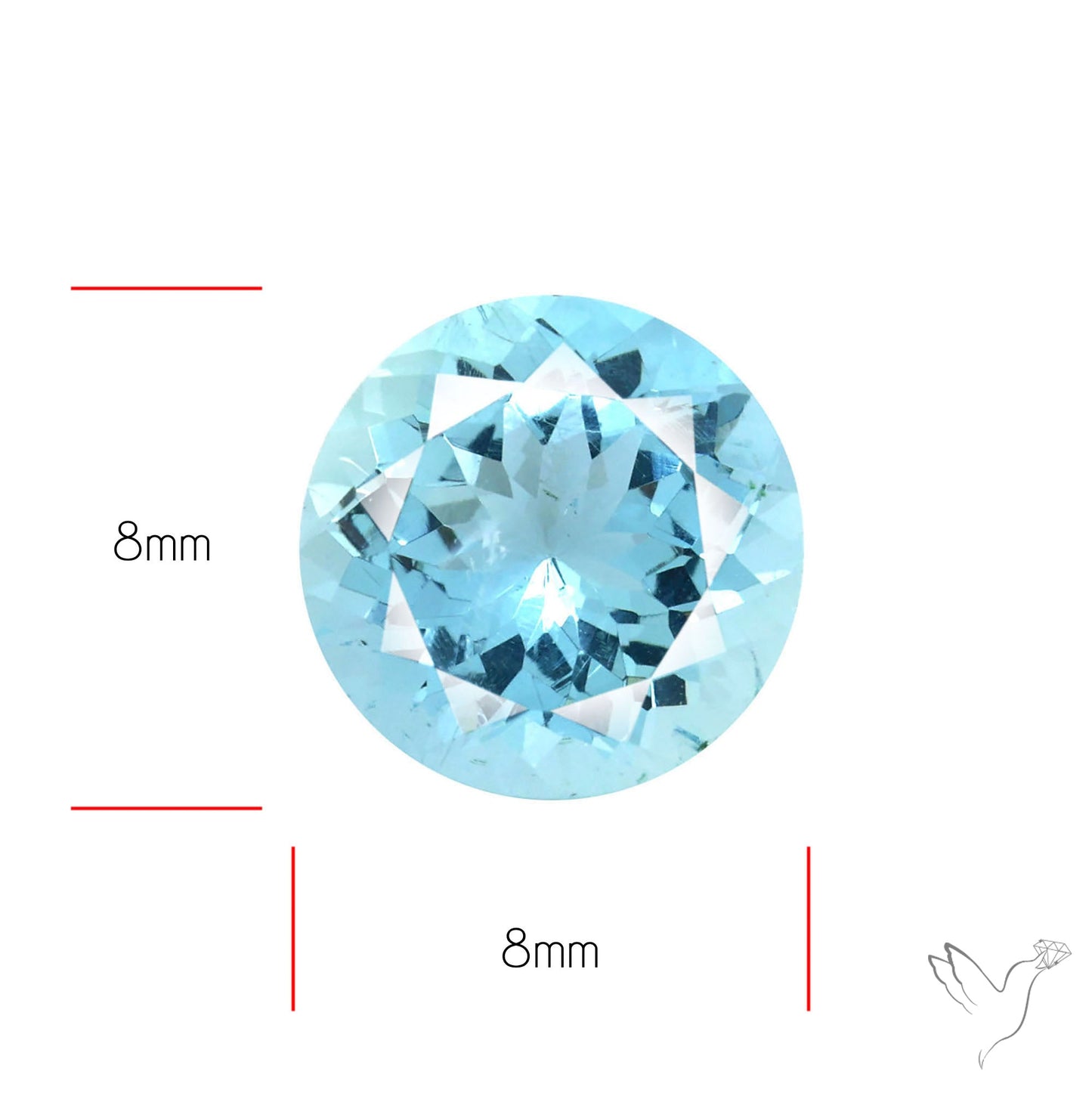 High Grade Aquamarine Faceted Fine Gemstone