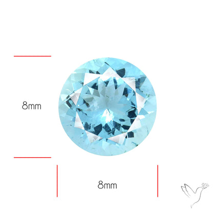 High Grade Aquamarine Faceted Fine Gemstone