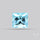 Princess Cut Aquamarine Faceted Fine Gemstone