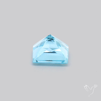 Princess Cut Aquamarine Faceted Fine Gemstone